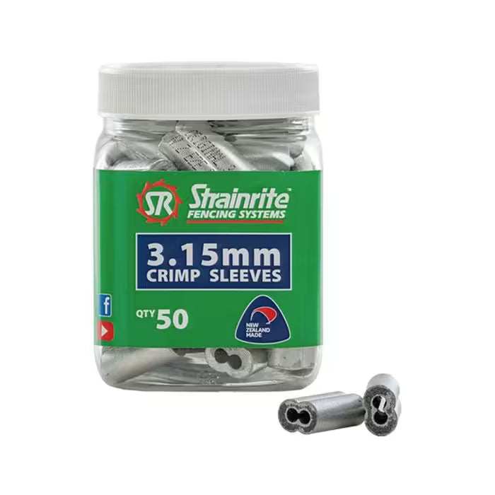 Strainrite Crimping Sleever 2.50-3.15mm Wire - 50no