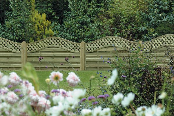 Omega Lattice Top Fence Panels