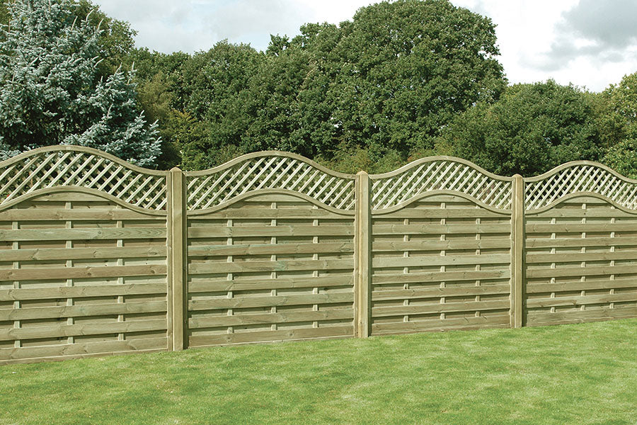 Omega Lattice Top Fence Panels