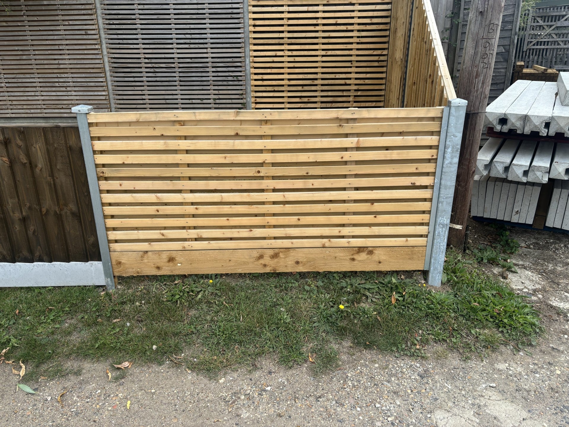 Premium Double Slatted Fence Panels