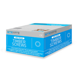 SITEMATE Hex Head Timber Screws