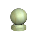 FENCEMATE Wooden Ball Finial