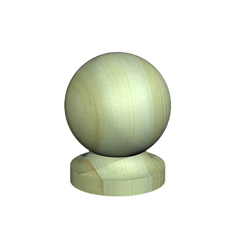 FENCEMATE Wooden Ball Finial
